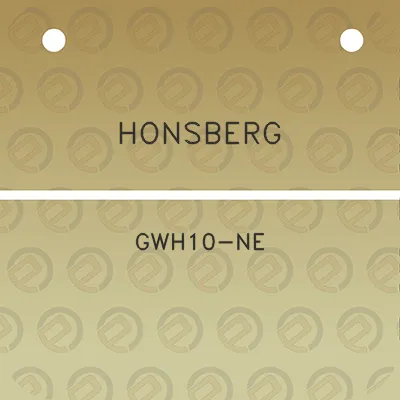 honsberg-gwh10-ne