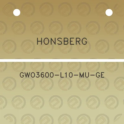 honsberg-gwo3600-l10-mu-ge