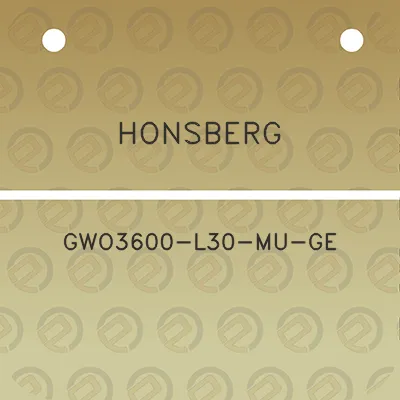 honsberg-gwo3600-l30-mu-ge