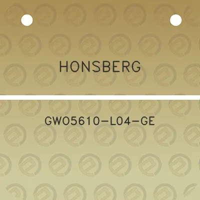 honsberg-gwo5610-l04-ge