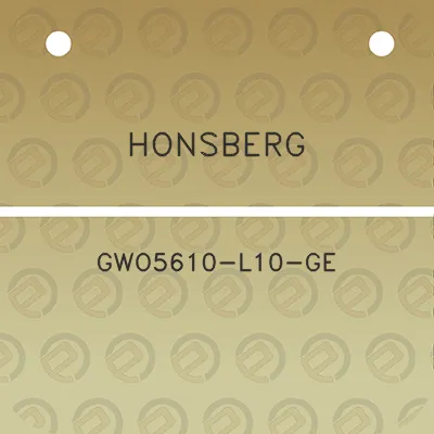 honsberg-gwo5610-l10-ge