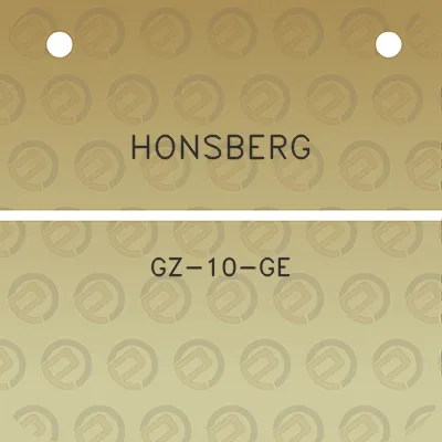 honsberg-gz-10-ge