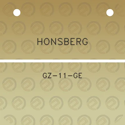 honsberg-gz-11-ge