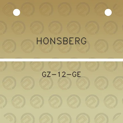 honsberg-gz-12-ge