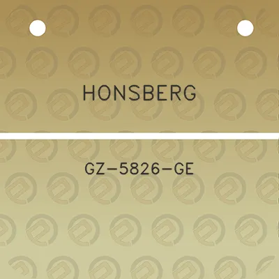 honsberg-gz-5826-ge