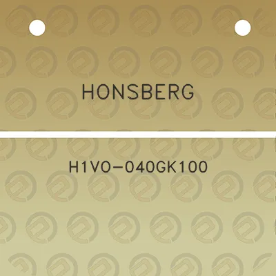 honsberg-h1vo-040gk100