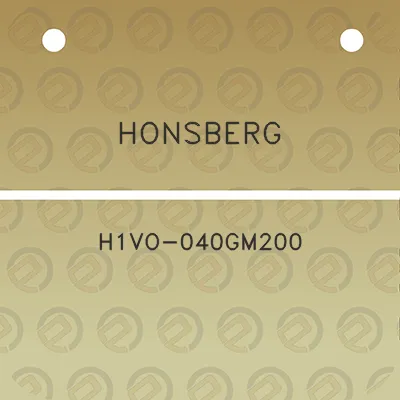 honsberg-h1vo-040gm200