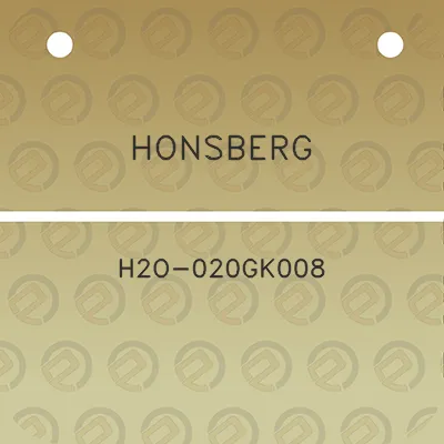 honsberg-h2o-020gk008