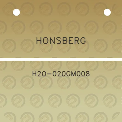 honsberg-h2o-020gm008