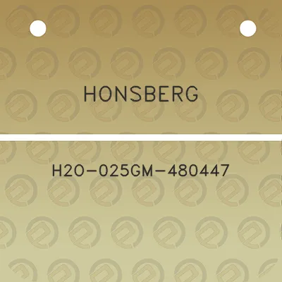 honsberg-h2o-025gm-480447