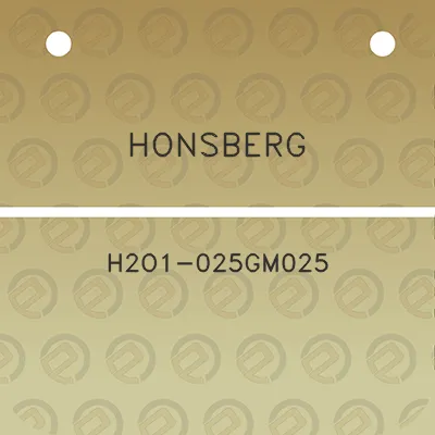 honsberg-h2o1-025gm025