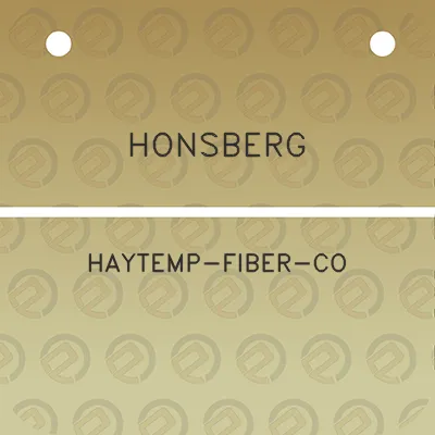 honsberg-haytemp-fiber-co