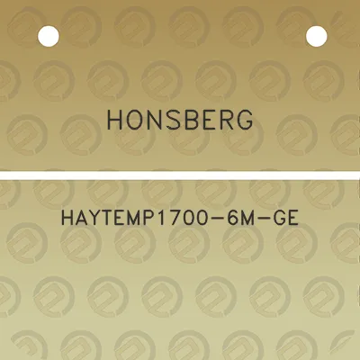 honsberg-haytemp1700-6m-ge