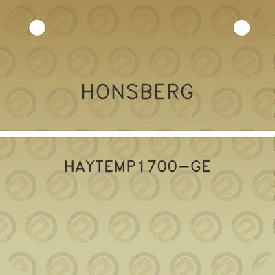 honsberg-haytemp1700-ge