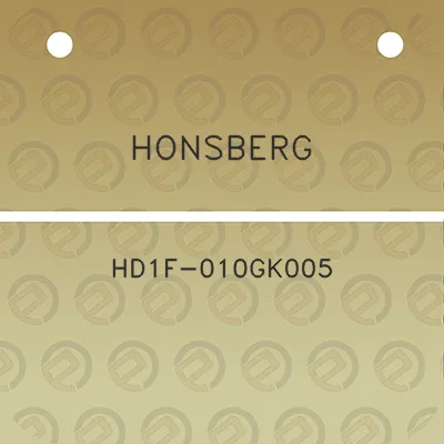 honsberg-hd1f-010gk005