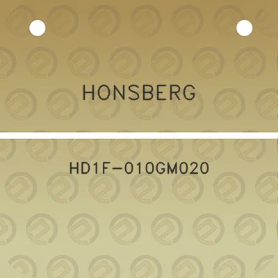 honsberg-hd1f-010gm020