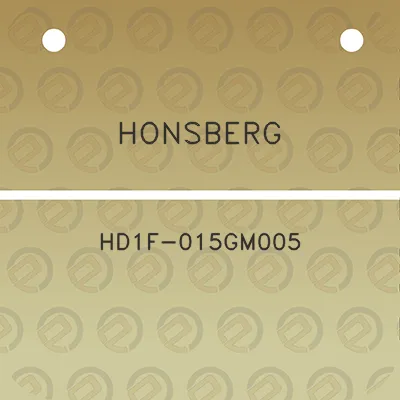 honsberg-hd1f-015gm005