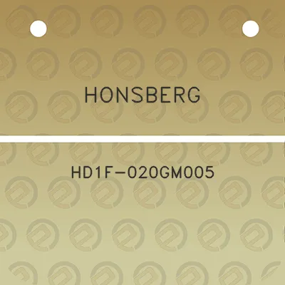 honsberg-hd1f-020gm005