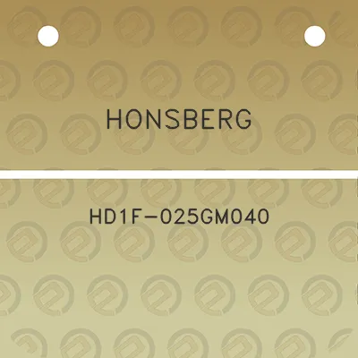 honsberg-hd1f-025gm040