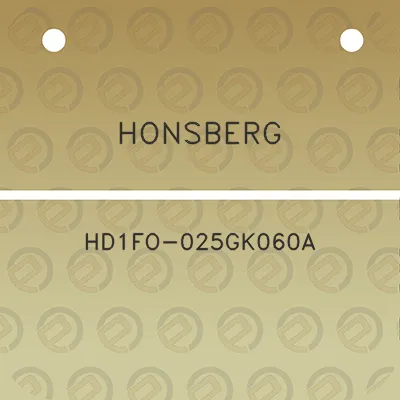 honsberg-hd1fo-025gk060a