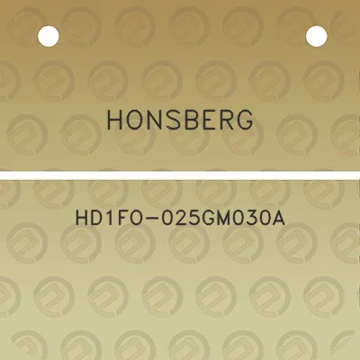 honsberg-hd1fo-025gm030a