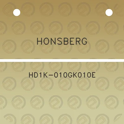 honsberg-hd1k-010gk010e