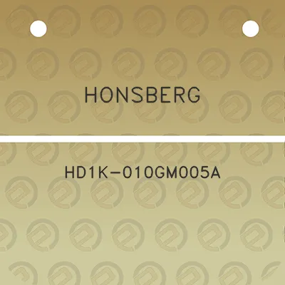 honsberg-hd1k-010gm005a