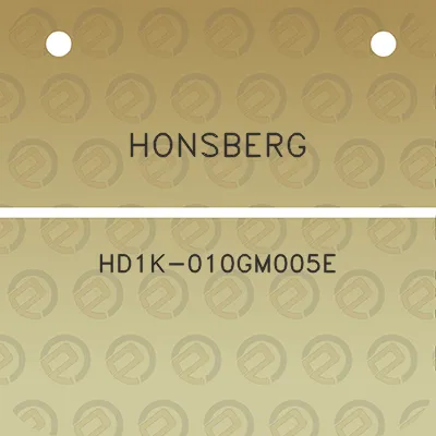 honsberg-hd1k-010gm005e