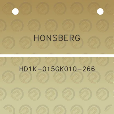 honsberg-hd1k-015gk010-266