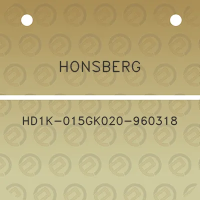 honsberg-hd1k-015gk020-960318