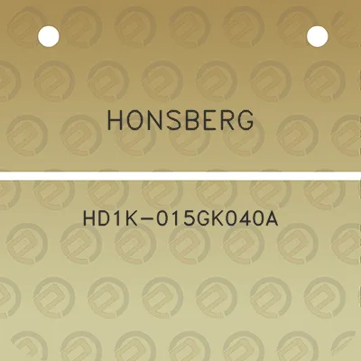 honsberg-hd1k-015gk040a