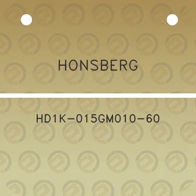 honsberg-hd1k-015gm010-60