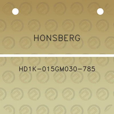 honsberg-hd1k-015gm030-785