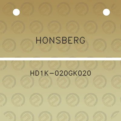 honsberg-hd1k-020gk020