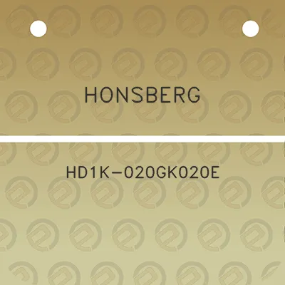 honsberg-hd1k-020gk020e