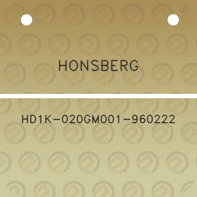 honsberg-hd1k-020gm001-960222