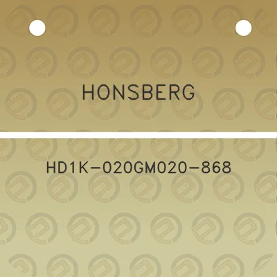 honsberg-hd1k-020gm020-868