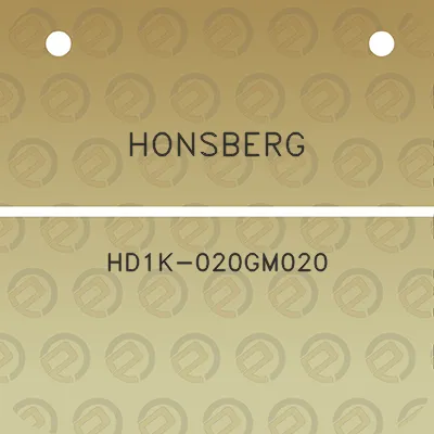 honsberg-hd1k-020gm020