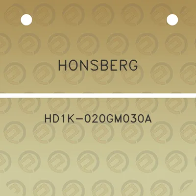 honsberg-hd1k-020gm030a