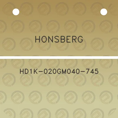 honsberg-hd1k-020gm040-745