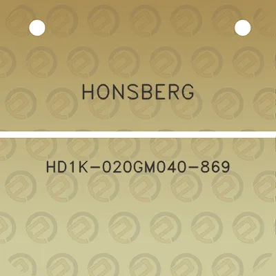 honsberg-hd1k-020gm040-869