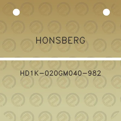 honsberg-hd1k-020gm040-982