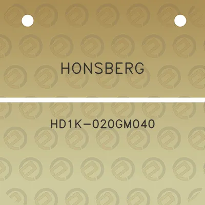 honsberg-hd1k-020gm040