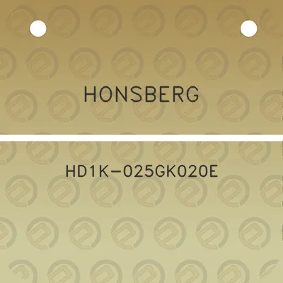 honsberg-hd1k-025gk020e