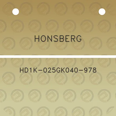 honsberg-hd1k-025gk040-978