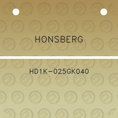 honsberg-hd1k-025gk040