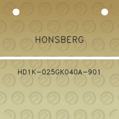 honsberg-hd1k-025gk040a-901