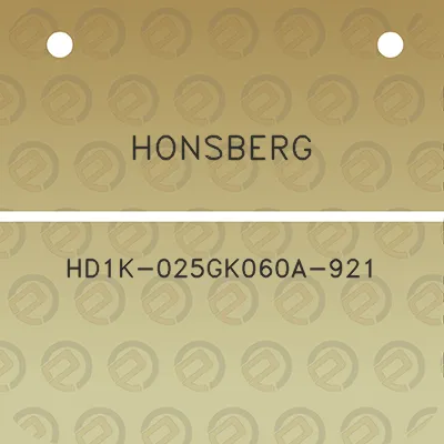 honsberg-hd1k-025gk060a-921