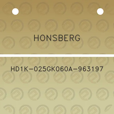 honsberg-hd1k-025gk060a-963197