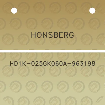 honsberg-hd1k-025gk060a-963198